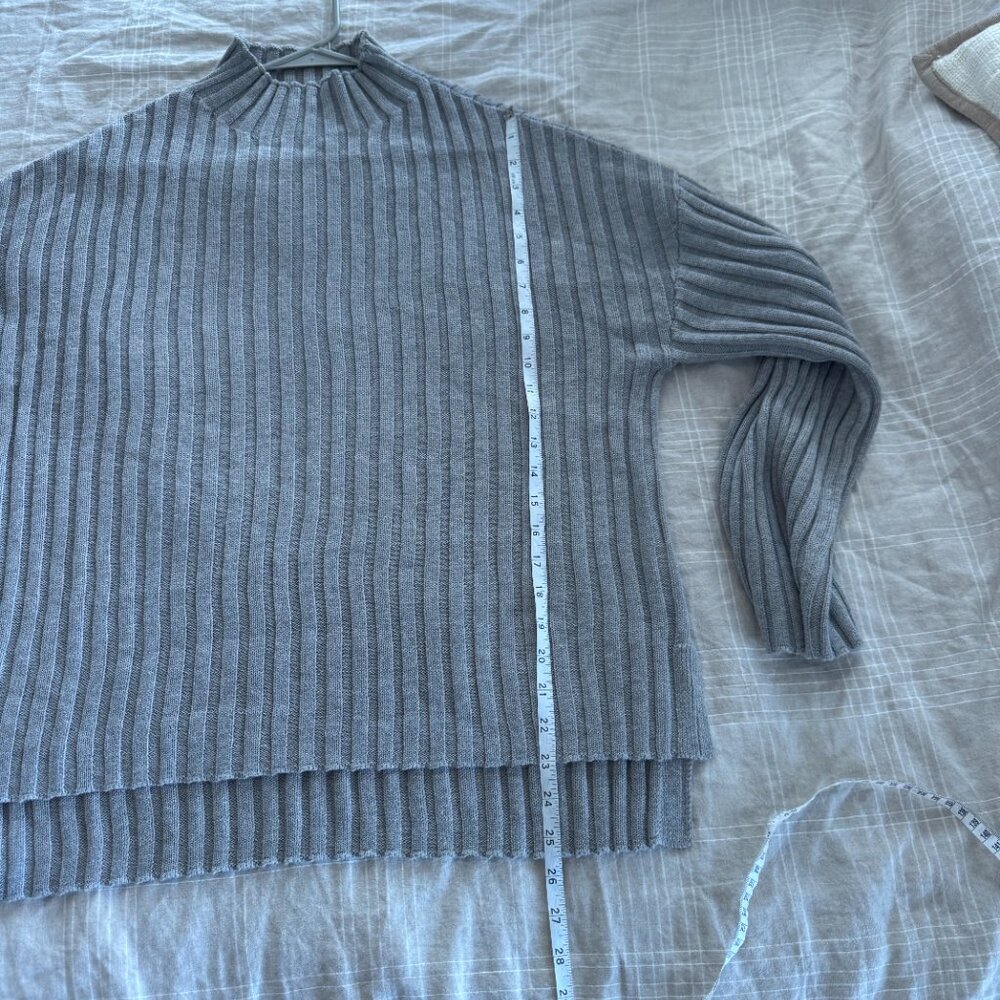 Tularosa Ribbed Hi-Neck Sweater Grey - Picture 6 of 9